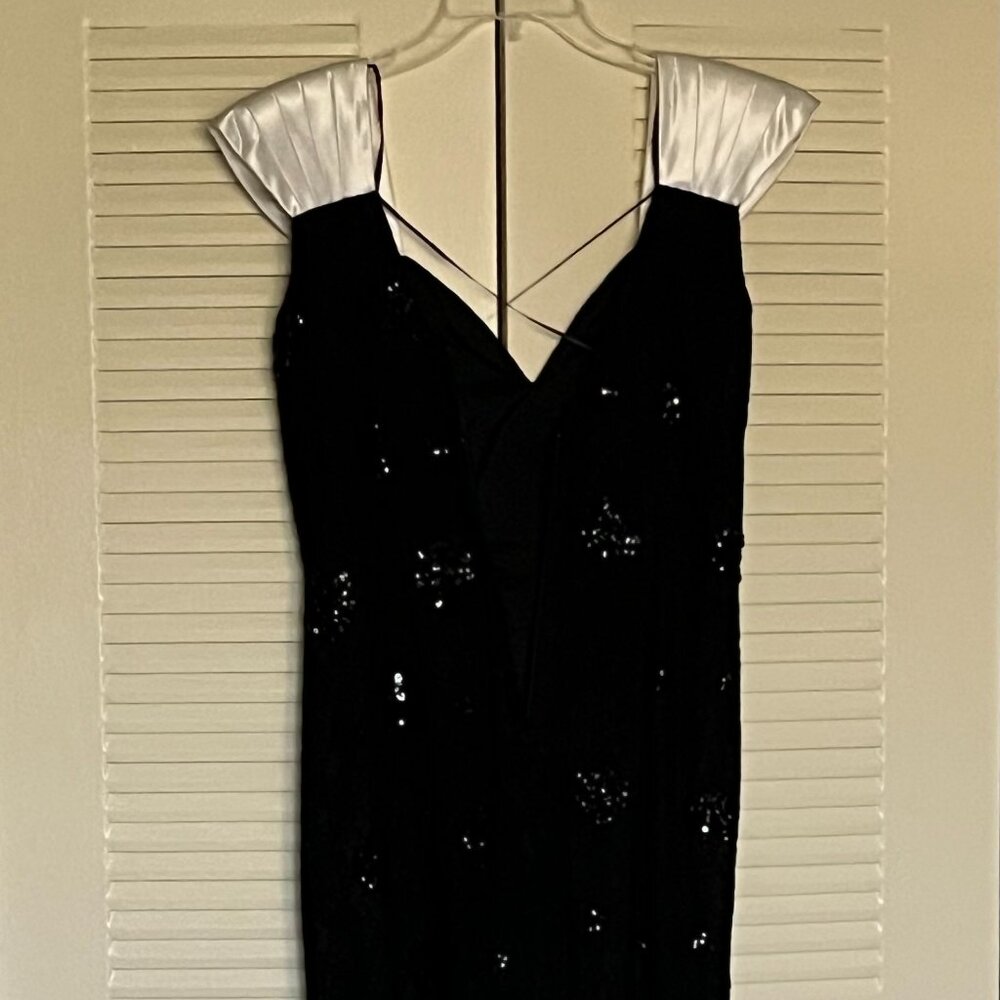 Morton Myles Lace/’Satin’/Sequin Short Coctail Dress* - Picture 6 of 7